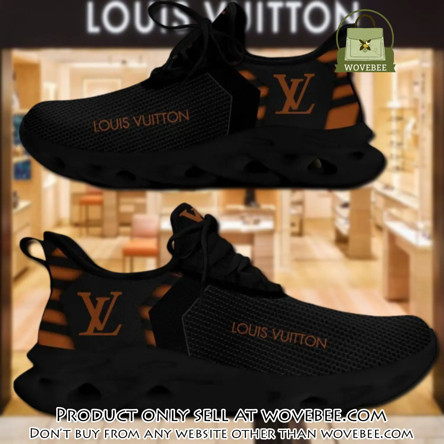 Louis vuitton orange logo black max soul shoes luxury brand gifts for men women wvb5913782